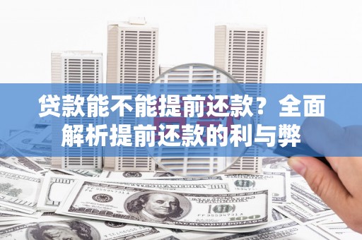 林内贷款能不能提前还款？全面解析提前还款的利与弊
