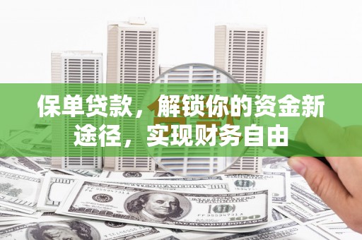 林内保单贷款，解锁你的资金新途径，实现财务自由